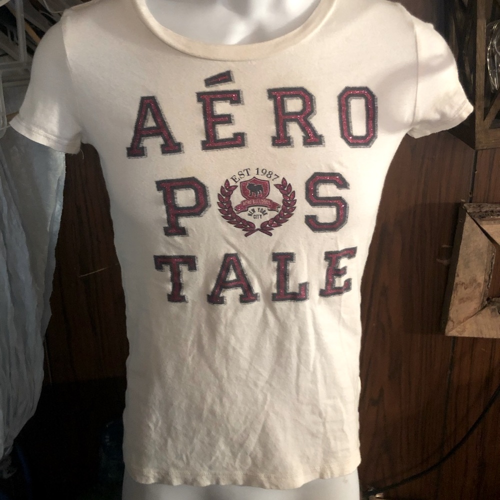 2/$15 AERO sparkle tee size M